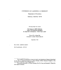 Cover page: the Impact of 1989 California Major Anti-Smoking Legislation Cigarette Consumption: Three Years Later