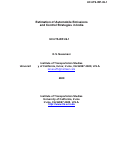 Cover page: Estimation of Automobile Emissions and Control Strategies in India