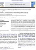 Cover page: A method to study global spatial patterns related to sensory perception in scalp EEG