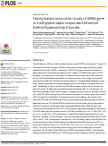 Cover page: Family-based association study of DRD4 gene in methylphenidate-responded Attention Deficit/Hyperactivity Disorder