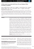 Cover page: COLQ variant associated with Devon Rex and Sphynx feline hereditary myopathy