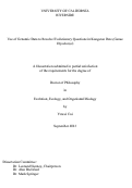 Cover page: Use of Genomic Data to Resolve Evolutionary Questions in Kangaroo Rats (genus Dipodomys)