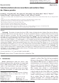 Cover page: Subclinical atherosclerosis in northern and southern China: the Chinese paradox