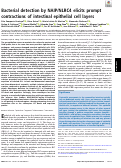 Cover page: Bacterial detection by NAIP/NLRC4 elicits prompt contractions of intestinal epithelial cell layers.