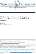 Cover page: The Consolation of Literature: Giovanni Boccaccio’s Decameron and the Covid-19 Pandemic