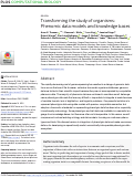 Cover page: Transforming the study of organisms: Phenomic data models and knowledge bases