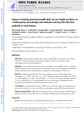 Cover page: Impact of family planning health talks by lay health workers on contraceptive knowledge and attitudes among HIV-infected patients in rural Kenya