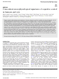 Cover page: Concordant neurophysiological signatures of cognitive control in humans and rats