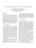 Cover page: A Knowledge Representation Scheme for Computational Imagery