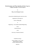 Cover page: Hydrodynamics and Water Quality in Rodeo Lagoon, a Hypereutrophic Coastal Lagoon