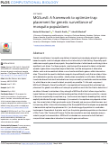 Cover page: MGSurvE: A framework to optimize trap placement for genetic surveillance of mosquito populations.