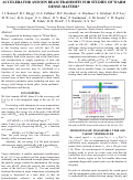 Cover page: Accelerator and Ion Beam Tradeoffs for Studies of Warm Dense Matter