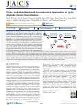 Cover page: Photo- and Metal-Mediated Deconstructive Approaches to Cyclic Aliphatic Amine Diversification