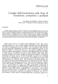 Cover page: L'analisi dell'entomofauna nelle Zone di Transizione: prospettive e problemi