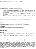 Cover page: Environmental enrichment for goats: a scoping review protocol