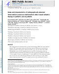 Cover page: Rates and Characteristics of Radiographically Detected Intracerebral Cavernous Malformations After Cranial Radiation Therapy in Pediatric Cancer Patients