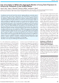 Cover page: Use of an index to reflect the aggregate burden of long-term exposure to criteria air pollutants in the United States.