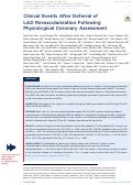 Cover page: Clinical Events After Deferral of LAD&nbsp;Revascularization Following Physiological&nbsp;Coronary&nbsp;Assessment