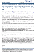 Cover page: Sexual and reproductive health awareness and practices among adolescents and adults in a rural farming community in Baja California, Mexico: a quantitative and qualitative cross-sectional study.