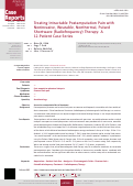 Cover page: Treating Intractable Postamputation Pain with Noninvasive, Wearable, Nonthermal, Pulsed Shortwave (Radiofrequency) Therapy: A 12-Patient Case Series