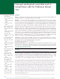 Cover page: National randomized controlled trial of virtual house calls for Parkinson disease