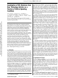 Cover page: Investigation of NH3 Emissions from New Technology Vehicles as a Function of Vehicle Operating Conditions