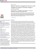 Cover page: Realistic fisheries management reforms could mitigate the impacts of climate change in most countries.