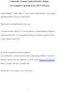 Cover page: Comparative genomic analysis reveals a distant liver enhancer upstream of the COUP-TFII 
gene