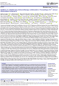 Cover page: Updates on radiotherapy-immunotherapy combinations: Proceedings of 6<sup>th</sup> annual ImmunoRad conference.