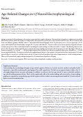 Cover page: Age-Related Changes in 1/f Neural Electrophysiological Noise
