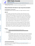 Cover page: Using transitional information in sign and gesture perception.