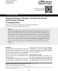 Cover page: Dialectical Behavior Therapy in Juvenile Correctional and Detention Facilities: A Scoping Review.