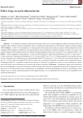 Cover page: Effect of age on aortic atherosclerosis.