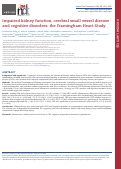 Cover page of Impaired kidney function, cerebral small vessel disease and cognitive disorders: the Framingham Heart Study