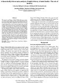 Cover page: A theoretically driven meta-analysis of implicit theory of mind studies: The role offactivity