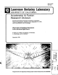 Cover page: Observation of Nonlinear Resonances in Advanced Light Source