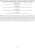 Cover page: Spatial Cognition and Perception of Large Scale Object Constellations: Evidence from Search Domain Analysis in Urban Environment