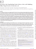 Cover page: Reversal of the Drug Binding Pocket Defects of the AcrB Multidrug Efflux Pump Protein of Escherichia coli