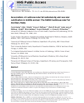 Cover page: Associations of cardiovascular fat radiodensity and vascular calcification in midlife women: The SWAN cardiovascular fat ancillary study