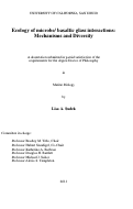 Cover page: Ecology of microbe/basaltic glass interactions : mechanisms and diversity