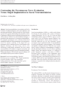 Cover page: Contrasting the Percutaneous Nerve Evaluation Versus Staged Implantation in Sacral Neuromodulation