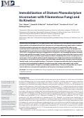 Cover page: Immobilization of Diatom Phaeodactylum tricornutum with Filamentous Fungi and Its Kinetics