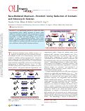 Cover page: Base-Mediated Meerwein–Ponndorf–Verley Reduction of Aromatic and Heterocyclic Ketones