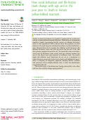 Cover page: How social behaviour and life-history traits change with age and in the year prior to death in female yellow-bellied marmots