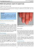 Cover page: Bidet nail syndrome: report of a typical case