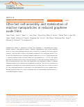 Cover page: Ultra-fast self-assembly and stabilization of reactive nanoparticles in reduced graphene oxide films