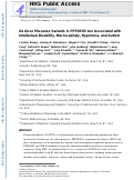 Cover page: De novo missense variants in PPP2R5D are associated with intellectual disability, macrocephaly, hypotonia, and autism