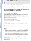 Cover page: Human immunodeficiency virus (HIV) modulates the associations between insulin resistance and cognition in the current combination antiretroviral therapy (cART) era: a study of the Women’s Interagency HIV Study (WIHS)