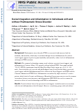 Cover page: Social integration and inflammation in individuals with and without posttraumatic stress disorder