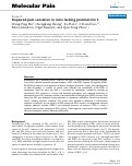 Cover page: Impaired pain sensation in mice lacking prokineticin 2